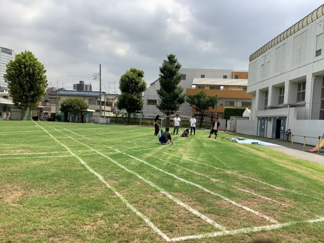 スタート位置の調整中