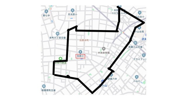 学区域地図
