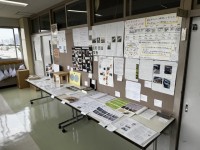 ★夏の自由研究作品廊下掲示の様子