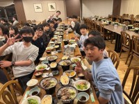 夕食はすき焼き