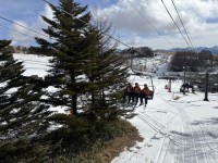 リフトに乗ってちょっとドキドキ