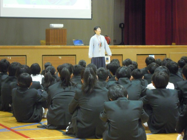 学年集会の様子