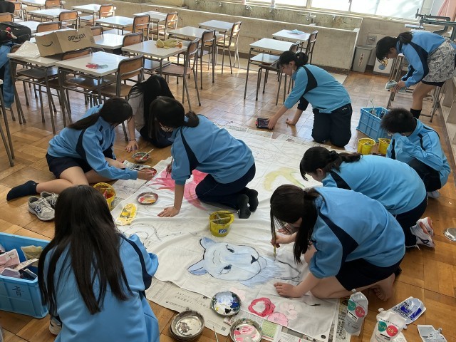 有志による団旗作成